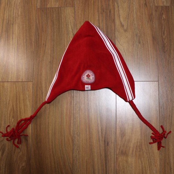 Team Canada Olympic 2005 HBC Red Trapper Hat Adult Hudsons Bay Winter Faux Fur - Picture 5 of 6